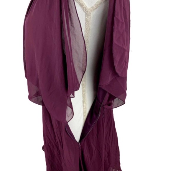 Forever21 Burgundy Empire Waist Flutter Mini Dress - Picture 5 of 12